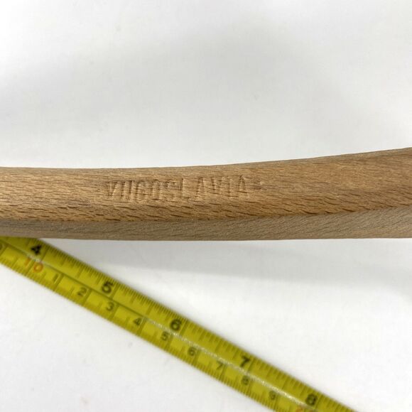 3 Ct VTG WISHBONE Wishbone-Shaped Wood Coat Suit Hangers Locking Pants Bar - Picture 5 of 13